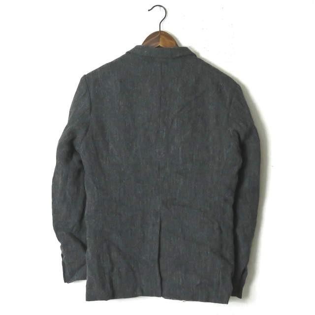 エディフィス 417 by EDIFICE ウールリネンヘリンボーンワークジャケット&5Bジレ&1タックパンツ M グレー スーツ セットアップ 3ピース |  | 02