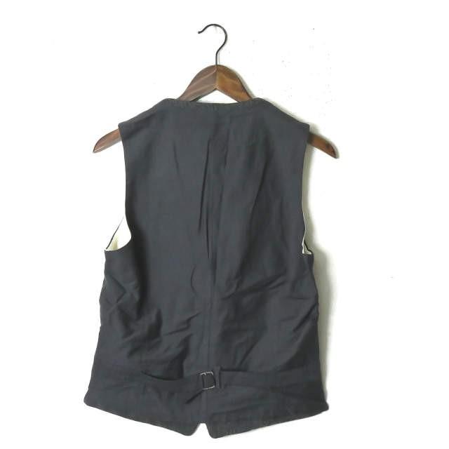 エディフィス 417 by EDIFICE ウールリネンヘリンボーンワークジャケット&5Bジレ&1タックパンツ M グレー スーツ セットアップ 3ピース |  | 06