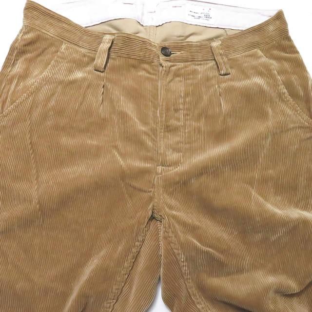 KATO カトー 日本製 1タックコーデュロイトラウザーパンツ KP120401-240251 L ブラウン ボトムス |  | 03