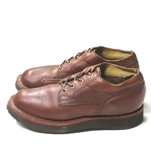 ハソーンブーツ HATHORN BOOTS WORK BOOT OXFORD オックスフォードワークブーツ US7 1/2D(25.5cm) ブラウン レザー WHITE’S シューズ |  | 01