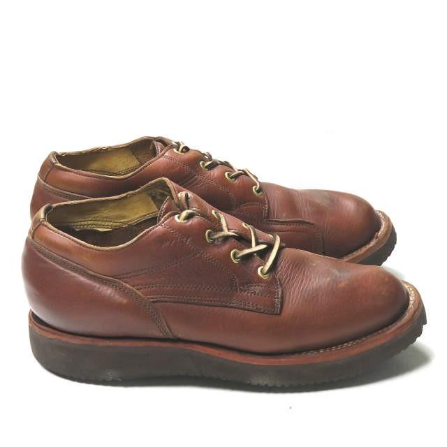 ハソーンブーツ HATHORN BOOTS WORK BOOT OXFORD オックスフォードワークブーツ US7 1/2D(25.5cm) ブラウン レザー WHITE’S シューズ |  | 02