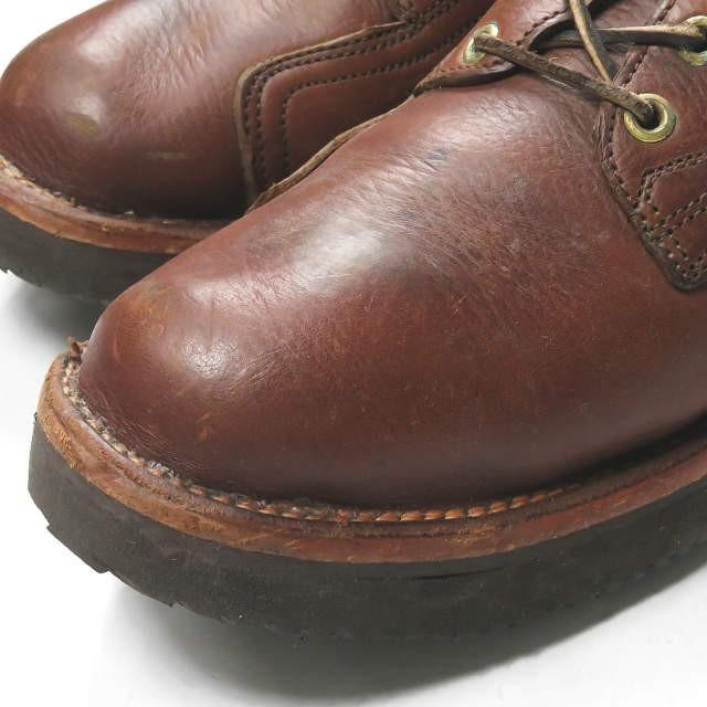 ハソーンブーツ HATHORN BOOTS WORK BOOT OXFORD オックスフォードワークブーツ US7 1/2D(25.5cm) ブラウン レザー WHITE’S シューズ |  | 04