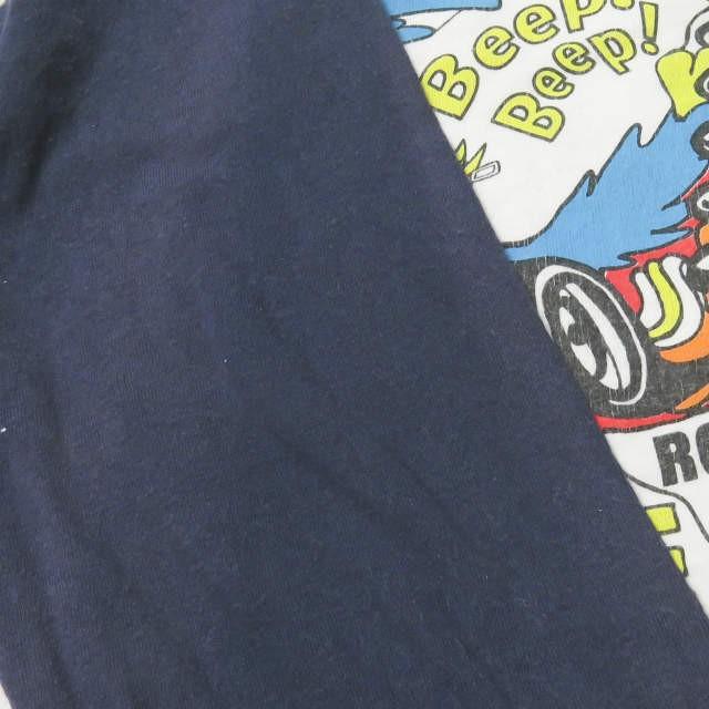 チェスウィック CHESWICK カナダ製 プリントラグランクルーネックTシャツ M ホワイト/ネイビー 七分袖 トップス |  | 05