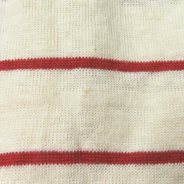 フランクリーダー FRANK LEDER ドイツ製 Striped Linen Jersey Cardigan ボーダーリネンカーディガン 0517093 M レッド/オフホワイト ニット トップス |  | 07