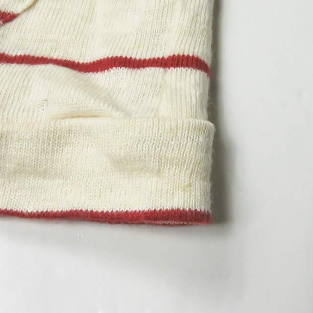 フランクリーダー FRANK LEDER ドイツ製 Striped Linen Jersey Cardigan ボーダーリネンカーディガン 0517093 M レッド/オフホワイト ニット トップス |  | 08