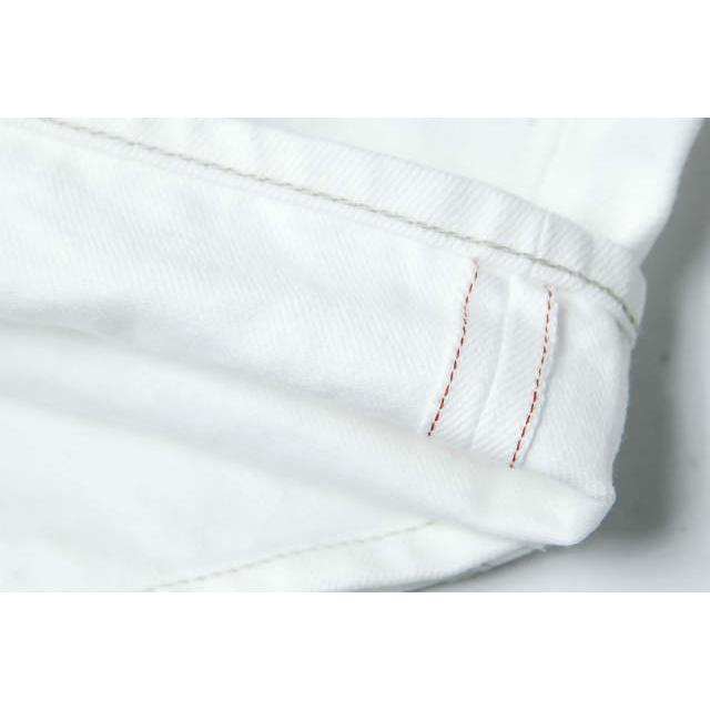lideal リディアル 日本製 Prick シンチバックホワイトデニムパンツ 30 
