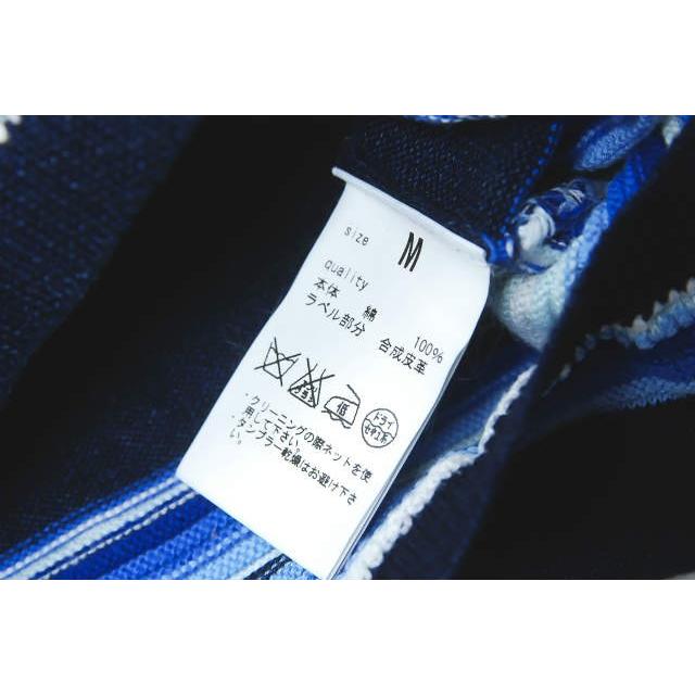 RON HERMAN DENIM ロンハーマンデニム ランダムボーダークルーネックニット M インディゴ セーター 長袖 コットン トップス |  | 07