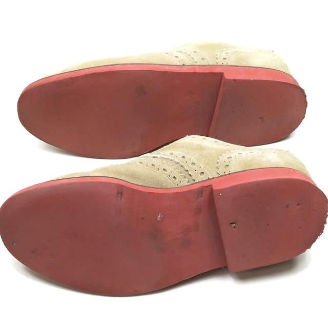 MARK MCNAIRY マークマクナイリー Buck Suede Brougue スエードブローグシューズ US8.5(26.5cm) ベージュ バックス シューズ |  | 11
