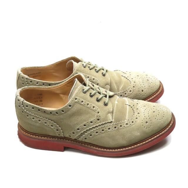 MARK MCNAIRY マークマクナイリー Buck Suede Brougue スエードブローグシューズ US8.5(26.5cm) ベージュ バックス シューズ |  | 03