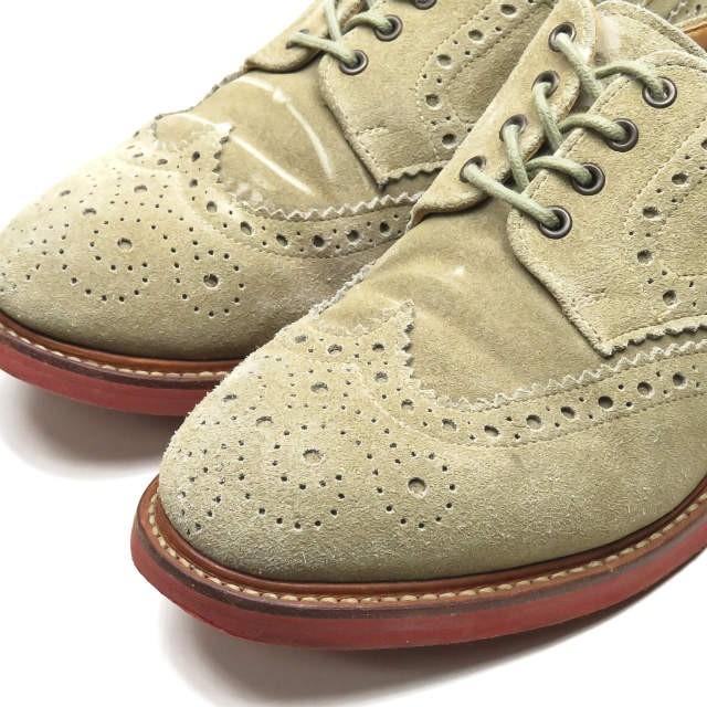 MARK MCNAIRY マークマクナイリー Buck Suede Brougue スエードブローグシューズ US8.5(26.5cm) ベージュ バックス シューズ |  | 04