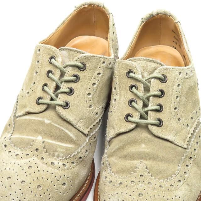 MARK MCNAIRY マークマクナイリー Buck Suede Brougue スエードブローグシューズ US8.5(26.5cm) ベージュ バックス シューズ |  | 05