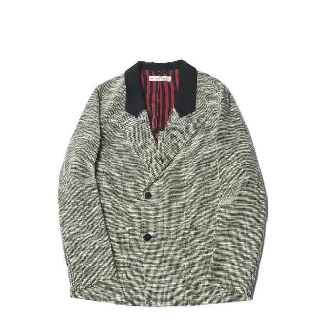 EMiLiANO RiNALDi エミリアーノ リナルディ イタリア製 CHALET JACKET コットンウールジャガード2Bテーラードジャケット 46 | 