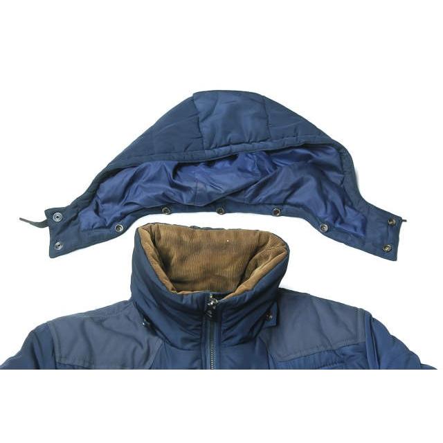 DIESEL ディーゼル PADDED NYLON JACKET パデッドナイロンフードジャケット M ネイビー 中綿 ブルゾン アウター |  | 03