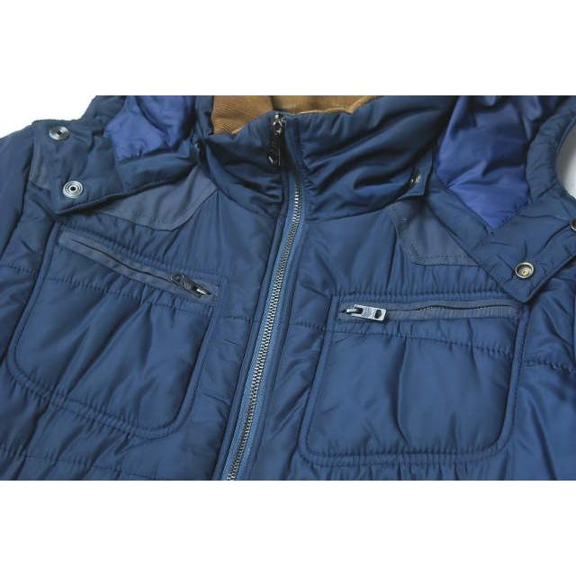 DIESEL ディーゼル PADDED NYLON JACKET パデッドナイロンフードジャケット M ネイビー 中綿 ブルゾン アウター |  | 06
