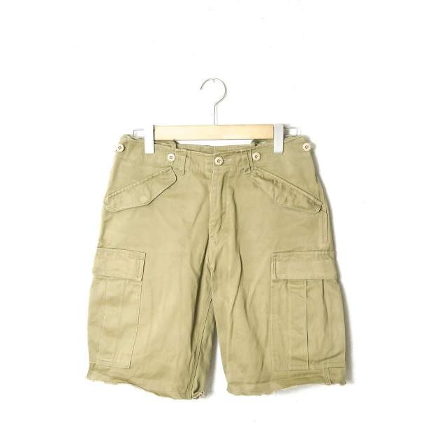 BRENTS ブレンツ コットンツイルカットオフカーゴショーツ 30 カーキ ショーツ ポケット ミリタリー ショートパンツ ボトムス | 