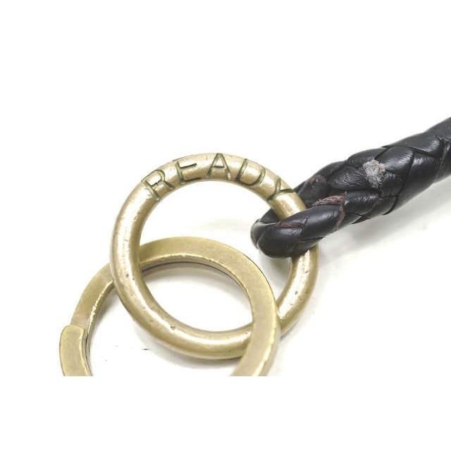 ブラック編み込みレザーウォレットチェーン　ビッグツイン READY OBJECTS レディーオブジェクト アメリカ製 イントレ