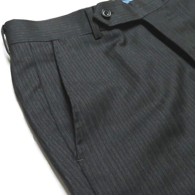 International Gallery BEAMS ビームス ストライプ6Bダブルブレステッドジャケット&ノータックスラックス  42 グレー スーツ |  | 12