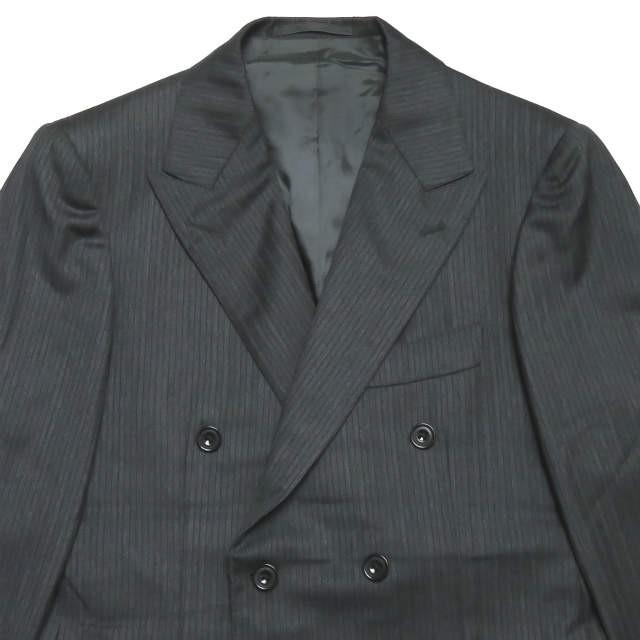 International Gallery BEAMS ビームス ストライプ6Bダブルブレステッドジャケット&ノータックスラックス  42 グレー スーツ |  | 06