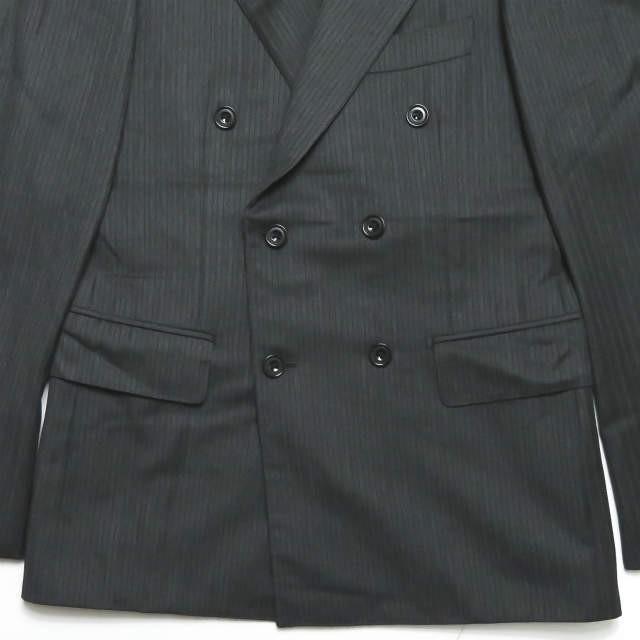 International Gallery BEAMS ビームス ストライプ6Bダブルブレステッドジャケット&ノータックスラックス  42 グレー スーツ |  | 07