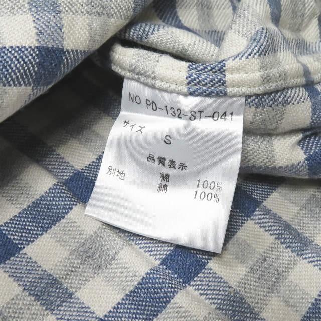 フィンガリン PHINGERIN 日本製 RIBBONED SHIRT ネルチェックボウタイシャツ PD-132-ST-041 S グレー 長袖 リボン コットン トップス |  | 06