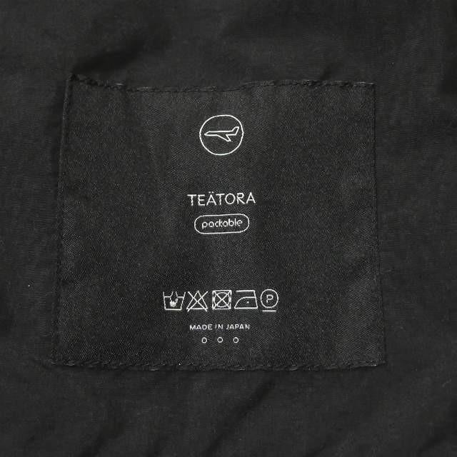 TEATORA WALLET COAT S/L - P サイズ3 黒 TEATORA テアトラ 18SS Wallet Coat S/L - PACKABLE ウォレット