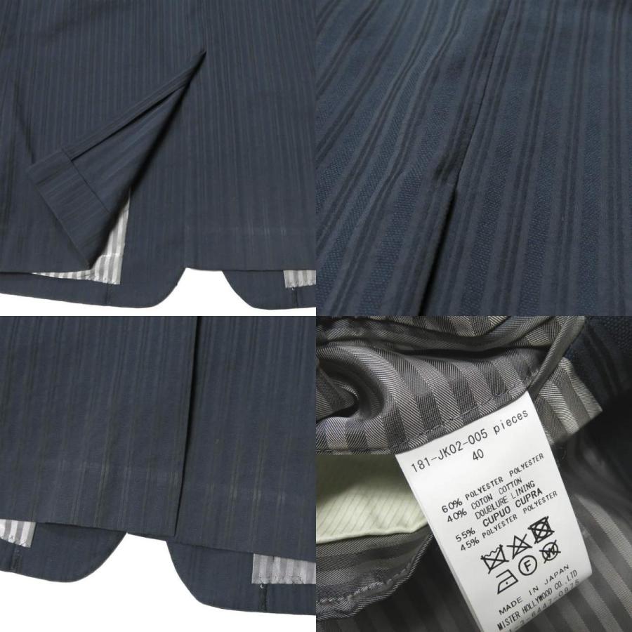 N.HOOLYWOOD COLLECTION LINE エヌハリウッド 18SS 日本製 ワイドストライプ2Bテーラードジャケット 181-JK02-005 40 ☆☆mc55671 |  | 09