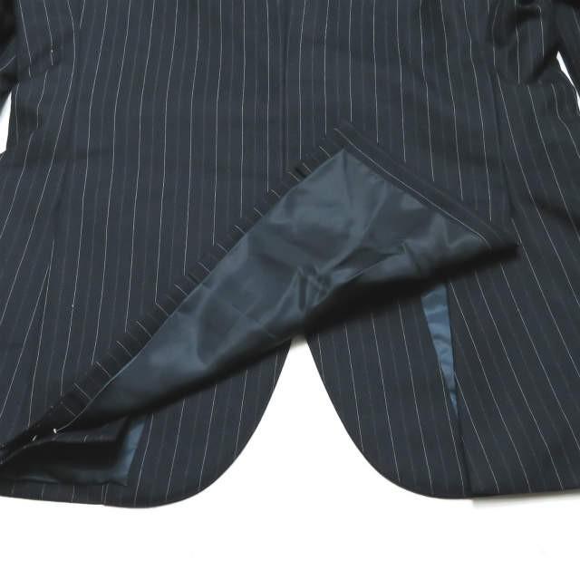 Polo by Ralph Lauren ポロバイラルフローレン ピンストライプ3Bテーラードジャケット&2タックスラックス ネイビー スーツ |  | 10