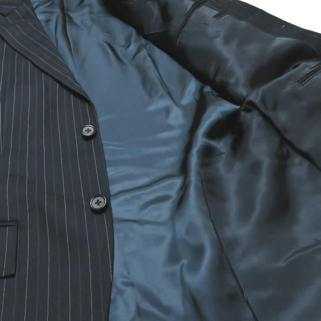 Polo by Ralph Lauren ポロバイラルフローレン ピンストライプ3Bテーラードジャケット&2タックスラックス ネイビー スーツ |  | 09