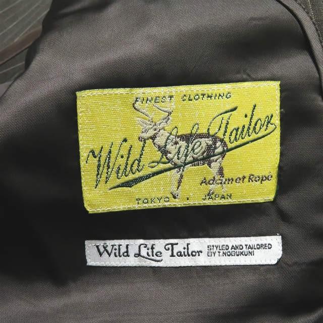 WILD LIFE TAILOR ワイルドライフテーラー LANIFICIO F.LLI CERRUTI ウールストライプ2Bジャケット&1タックスラックス&ジレ |  | 07