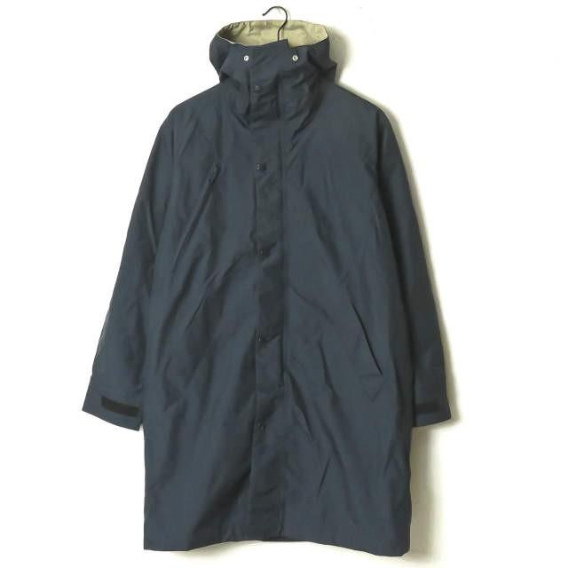 Necessary or unnecessary ネセサリーオアアンネセサリー 日本製 ナイロンロングフーデッドコート 2 ベンチコート マンボラマ | 