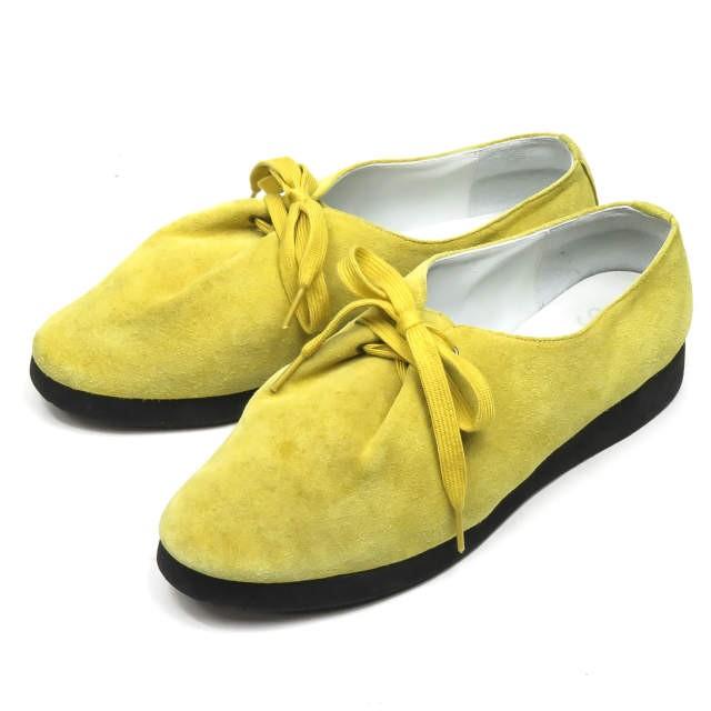 SUI スイ fording shoes スエードレースアップシューズ 27cm イエロー vibram ビブラムソール シューズ  :mc56515:LOOPヤフーショッピング店 - 通販 - Yahoo!ショッピング