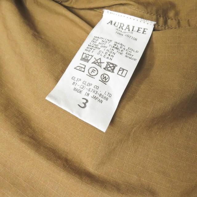 AURALEE オーラリー 17SS 日本製 WASHED FINX RIPSTOP FATIGUE JACKET フィンクス ファティーグジャケット A7SJ01FR 3 BROWN |  | 11