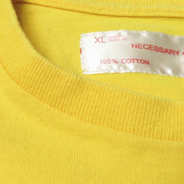 ネセサリーオアアンネセサリー Necessary or unnecessary 日本製 BOX LOGO TEE ボックスロゴTシャツ 4 イエロー 半袖 AMSTERDAN SKATEBOARDS トップス |  | 04