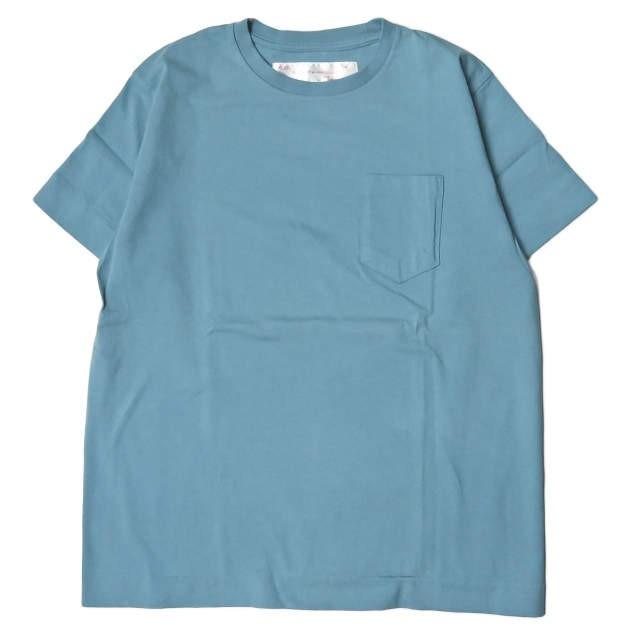 ネセサリーオアアンネセサリー Necessary or unnecessary 日本製 POCKET TEE ポケットクルーネックTシャツ 4 ライトブルー 半袖 トップス | 