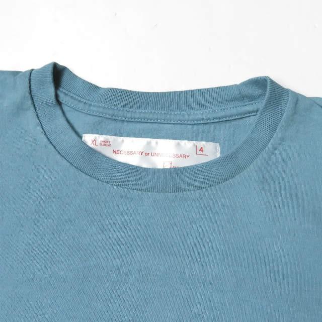 ネセサリーオアアンネセサリー Necessary or unnecessary 日本製 POCKET TEE ポケットクルーネックTシャツ 4 ライトブルー 半袖 トップス |  | 03