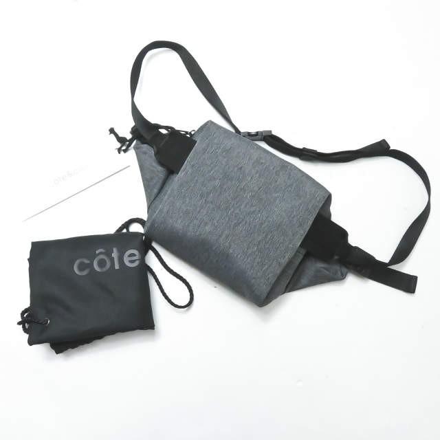 コートエシエル Cote&Ciel ISARAU SMALL ECO YARN BLACK MELANGE エコヤーンボディバッグ グレー ブラック メランジ ショルダー カバン | 