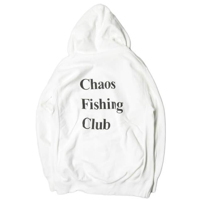 カオスフィッシングクラブ Chaos Fishing Club Cfc Logo Hoodie ロゴプリントフードパーカー L ホワイト 長袖 プルオーバー てきとうにやっちゃうよ Mc Loopヤフーショッピング店 通販 Yahoo ショッピング
