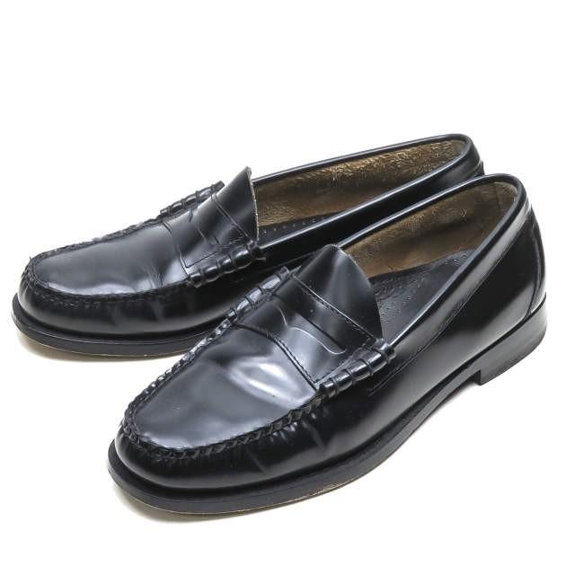 ジーエイチバス G.H. Bass Larson  ラーソン ペニーローファー US7(25cm) ブラック コイン Weejuns レザー シューズ | 