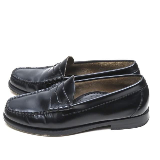 ジーエイチバス G.H. Bass Larson  ラーソン ペニーローファー US7(25cm) ブラック コイン Weejuns レザー シューズ |  | 01