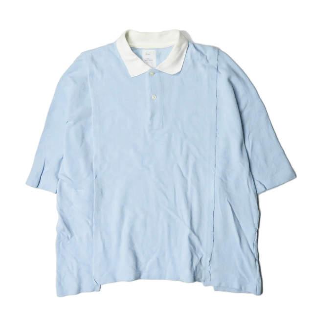 Name. ネーム 19SS 日本製 DOLMAN SLEEVE POLO 鹿の子ドルマンスリーブポロシャツ NMCU-19SS-014 0 サックスブルー コットン トップス | 