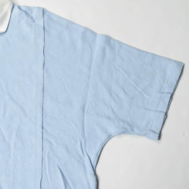 Name. ネーム 19SS 日本製 DOLMAN SLEEVE POLO 鹿の子ドルマンスリーブポロシャツ NMCU-19SS-014 0 サックスブルー コットン トップス |  | 05