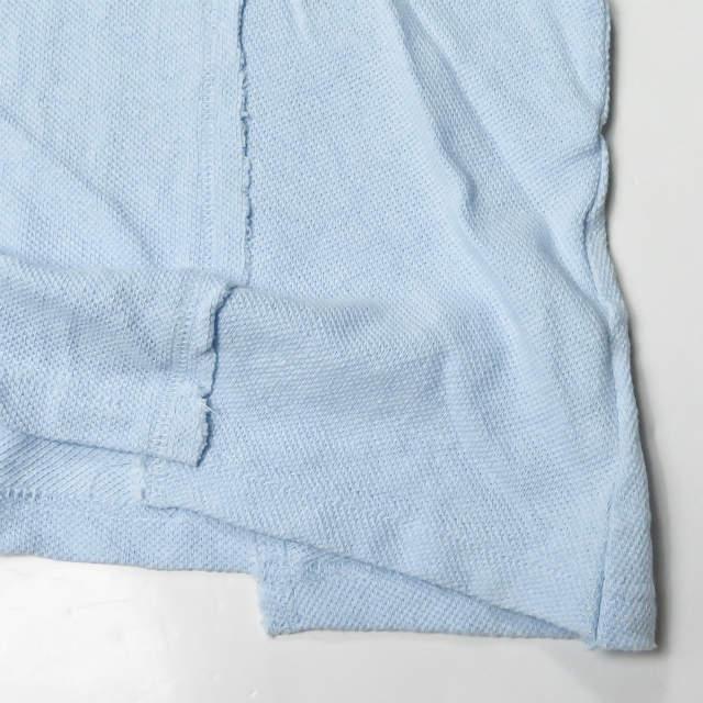 Name. ネーム 19SS 日本製 DOLMAN SLEEVE POLO 鹿の子ドルマンスリーブポロシャツ NMCU-19SS-014 0 サックスブルー コットン トップス |  | 07
