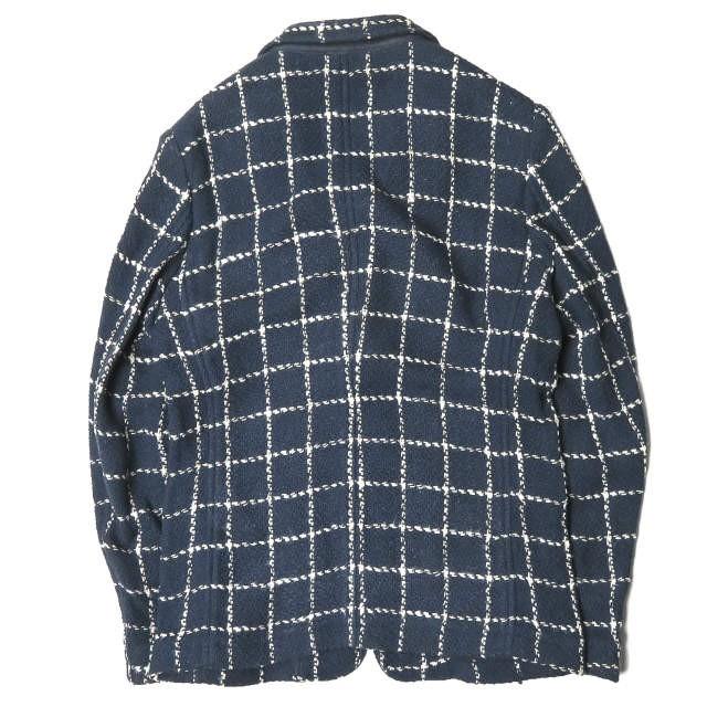 ジャーナルスタンダード トライセクト JOURNAL STANDARD TRISECT x JOHN BRANIGAN WEAVERS 別注 ウインドウペーンコットンニットジャケット L |  | 01