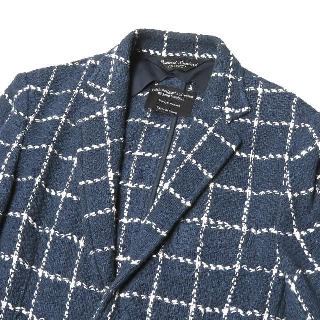 ジャーナルスタンダード トライセクト JOURNAL STANDARD TRISECT x JOHN BRANIGAN WEAVERS 別注 ウインドウペーンコットンニットジャケット L |  | 05