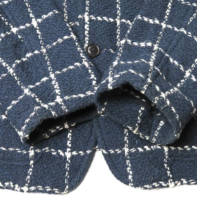 ジャーナルスタンダード トライセクト JOURNAL STANDARD TRISECT x JOHN BRANIGAN WEAVERS 別注 ウインドウペーンコットンニットジャケット L |  | 08