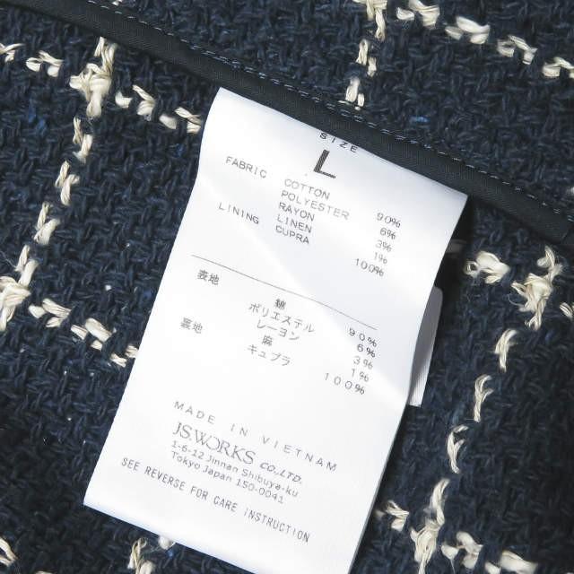 ジャーナルスタンダード トライセクト JOURNAL STANDARD TRISECT x JOHN BRANIGAN WEAVERS 別注 ウインドウペーンコットンニットジャケット L |  | 09