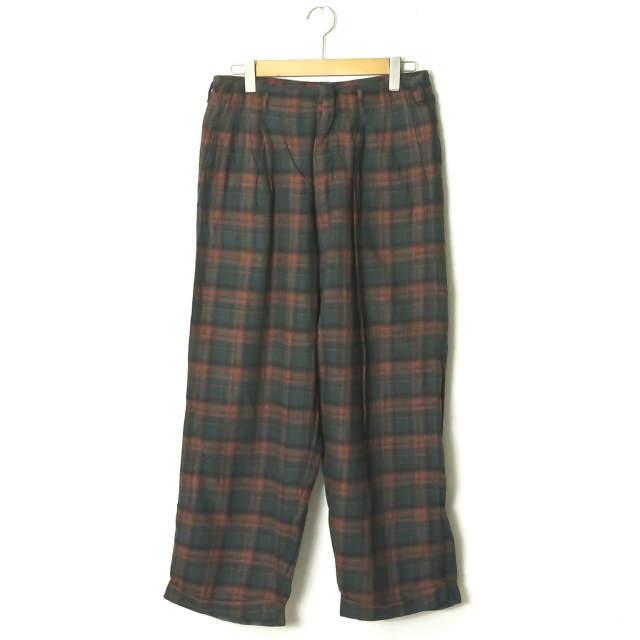 フィルザビル Fill The Bill 17aw 日本製 Flannel Check Trouser フランネルチェックトラウザーパンツ Ftb 17aw 10 1 グリーン イージー ボトムス Mc Loopヤフーショッピング店 通販 Yahoo ショッピング