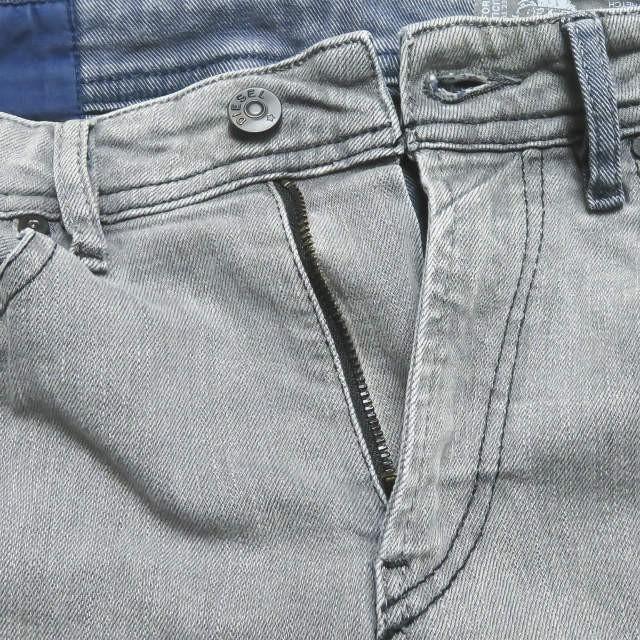 ディーゼル DIESEL THOMMER L.30 クラッシュ加工 スキニーデニムパンツ W26 グレー SLIM-SKINNY カットオフ ジーンズ ボトムス |  | 02