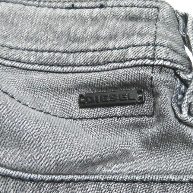 ディーゼル DIESEL THOMMER L.30 クラッシュ加工 スキニーデニムパンツ W26 グレー SLIM-SKINNY カットオフ ジーンズ ボトムス |  | 07
