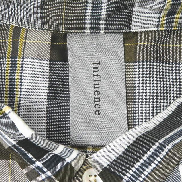 INFLUENCE x 417 EDIFICE インフルエンス エディフィス 18SS 別注 キリカエレギュラーカラーシャツ M 半袖 切り替え チェック ☆☆mc57444 |  | 02
